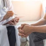 Discussing same-rehab with an addiction recovery professional.